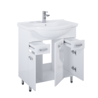 Підлогова тумба під умивальник Elita Amigo Rio 75 3D 2S, white (166742)