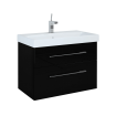 Підвісна тумба під умивальник Elita Barcelona 80 2S, black (164349)