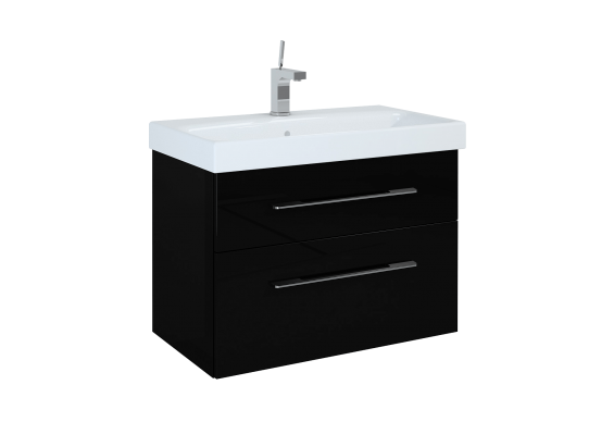 Підвісна тумба під умивальник Elita Barcelona 80 2S, black (164349)