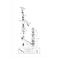 Змішувач для умивальника Grohe BauEdge New S-size, хром (23328001)