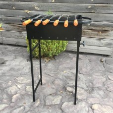 Мангал Сталевар на 6 шампурів товщиною 3 мм з розбірними ніжками (STV-1) Мангал Сталевар на 6 шампурів товщиною 3 мм з розбірними ніжками (STV-1)