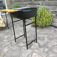 Мангал Сталевар на 6 шампурів товщиною 3 мм з розбірними ніжками (STV-1)