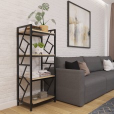 Стелаж Метал-дизайн Ромбо, 4 полиці (MT-S-RB4)