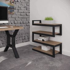 Стелаж Метал-дизайн Снейк, 4 полиці (MT-S-SN4)