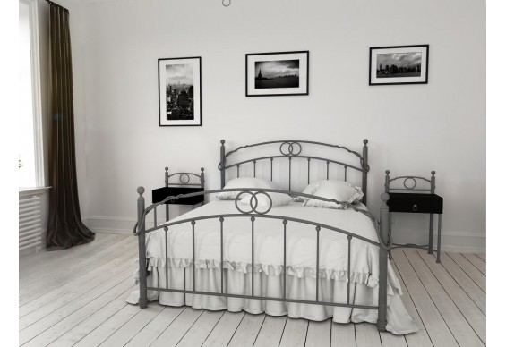 Двоспальне ліжко Метал-дизайн Bella-Letto Флоренція 180x200 (MT-BL-D-F4)