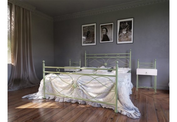 Двоспальне ліжко Метал-дизайн Bella-Letto Віченца 160x200 (MT-BL-D-V2)
