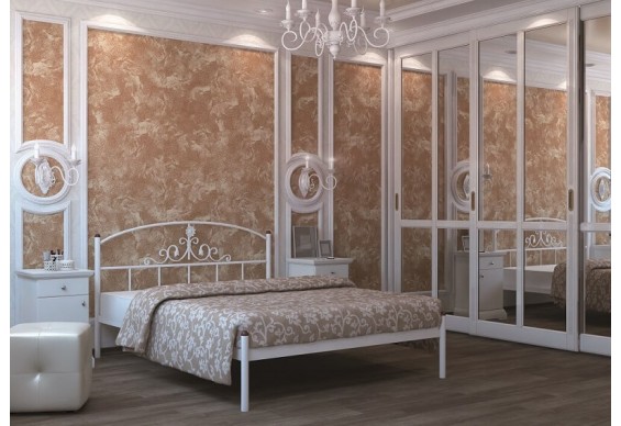 Двоспальне ліжко Метал-дизайн Кассандра 140x200 (MT-D-KS4)