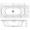 Акрилова ванна Riho Lima пряма 190x90 см , без ніжок (ВВ48) Акрилова ванна Riho Lima пряма 190x90 см , без ніжок (ВВ48)
