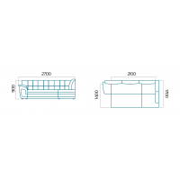 Кутовий диван ВІКОМеблі Baron / Барон, бежевий (Viko50-Baron)