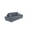 Прямий розкладний диван ВІКОМеблі Tifani / Тіфані, графітовий (Viko-p-42-Tifani)